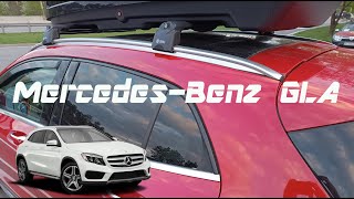 Montage Dachtrager mit integrierter dachreling MercedesBenz GLA [upl. by Einnal]