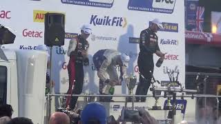 BTCC 2022 Brands Hatch GP Sunday  Round 30 podium [upl. by Venita]