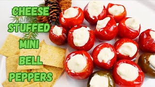 How To Make Delicious Homemade CheeseStuffed Mini Peppers [upl. by Emiaj]