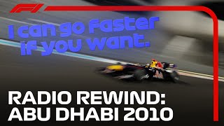 quotYou Just Wait Sunshinequot  Radio Rewind  2010 Abu Dhabi Grand Prix [upl. by Oluap]