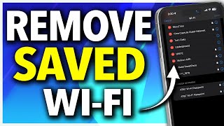 How To Delete Saved Wi Fi Networks On iPhone [upl. by Jayne914]