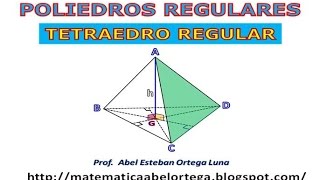 EL TETRAEDRO REGULAR [upl. by Eneg277]