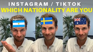 HOW TO GET THE WHICH NATIONALITY DO YOU RESEMBLE MOST FILTER ON INSTAGRAMTIK TOK [upl. by Dehlia]