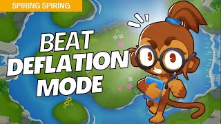 How to Beat Deflation Mode Easy on Spring Spring  BTD6 Strategy [upl. by Ahsiak]