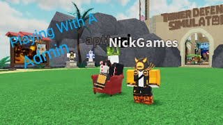 Playing With A Admin  Roblox TDS Ascended [upl. by Faubion630]