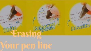 How to erase the pilot frixon pen for embroidery design easy tricks for beginners [upl. by Egrog]