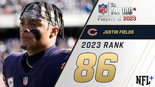 86 Justin Fields QB Bears  Top 100 Players of 2023 [upl. by Sinai139]