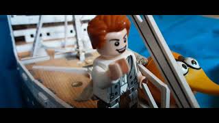 Lego Titanic Cherbourg Ode to Titanic Read Description [upl. by Oikim]