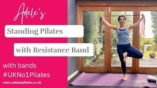 Standing Pilates Workout with Resistance Band UKNo1Pilates [upl. by Dirgni]