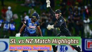 New Zealand Vs Sri Lanka 3rd Odi Highlights 2024  Sl vs NZ 2024 2nd Odi Highlights  Nz vs SL [upl. by Brion405]