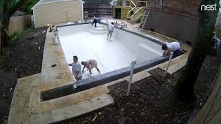 White Marble Plaster Installation Peak Pools and Spas LLC [upl. by Weide]