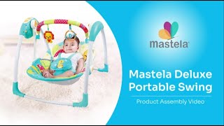 MASTELA DELUXE PORTABLE SWING ASSEMBLY [upl. by Leoni520]