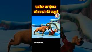 एवरेस्ट पर इंसान और बकरे की लड़ाई l HINDI SHORTS l CARTOON STORIES l पंचतत्र कहानी l shorts bakra [upl. by Joella]