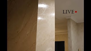 Венецианская штукатурка  изготовление  Stucco Veneziano Valpaint Rococo 800  Venetian plaster [upl. by Hennahane]