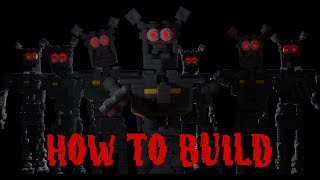 HOW TO BUILD LEGO GLAMROCK ENDOSKELETONS FROM FNAF SECURITY BREACH [upl. by Milan]