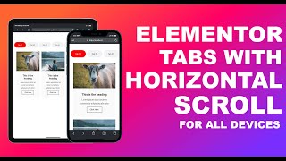 How To Make Elementor Tabs Scroll Horizontally On Mobile Tablets and Desktop  Step by Step [upl. by Jessy129]