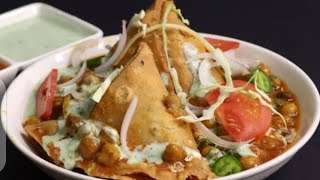 SPECIAL SAMOSA CHAAT RECIPE BY KS FOOD SECRET [upl. by Lacsap829]