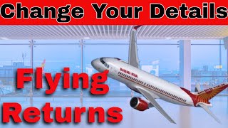 How to change your details in Air India flying returns  Air India Flying Returns Details Change [upl. by Nickerson112]