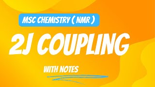 Geminal coupling 2J coupling NMR  Msc chemistry [upl. by Harbert964]