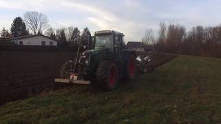 Pflügen  Fendt 716 Vario  Dämmerung [upl. by Nileuqay]