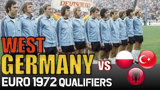 WEST GERMANY 🇩🇪 Euro 1972 Qualification All Matches Highlights  Road to Belgium [upl. by Idyak765]