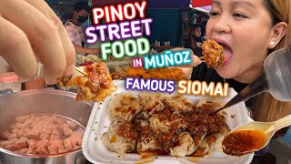 PINOY STREET FOOD Famous SIOMAI in MUÑOZ  Fishball Kikiam and Squidball [upl. by Smiley597]