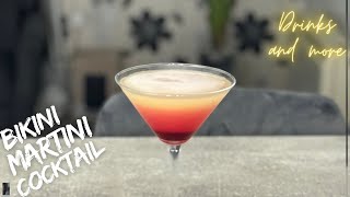 Bikini Martini Cocktail Recipe  Valentine Idea [upl. by Mccallum]