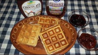 Waffles con Harina de Hotcakes  SinPretextos [upl. by Sybilla119]