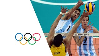 Volleyball Mens QuarterFinals Argentina v Brazil  Full Replay  London 2012 Olympics [upl. by Htebazile]