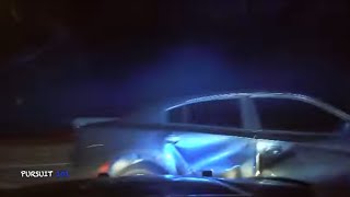 WILD 140 MPH HIGH SPEED CHASE OF DODGE CHARGER DRIVER JUMPS IN BACKSEAT AFTER quotPIT MANEUVERquot [upl. by Josefina]