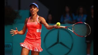 Mihaela Buzarnescu  2018 Internationaux de Strasbourg Semifinal  Shot of the Day [upl. by Aileduab]