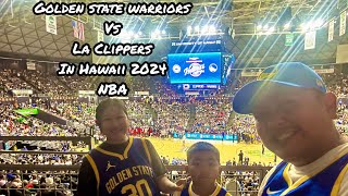 Golden State Warriors Vs LA Clipper in Hawaii 2024 goldenstatewarriors laclippers hawaii nba [upl. by Erik833]