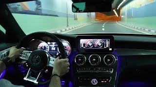 NEW 2019 Mercedes AMG C63 S Coupe Facelift NIGHT POV Test Drive  Cold Start amp Exhaust Sound [upl. by Nagard]