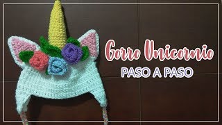 ➤ Gorrito de UNICORNIO  Paso a paso  fácil [upl. by Nadbus]