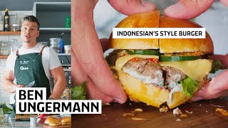 RESEP BURGER DGN KEARIFAN LOKAL DARI MASTERCHEF AUSTRALIA  KITCHEN TAKEOVER EP 12  BEN UNGERMANN [upl. by Augustus]