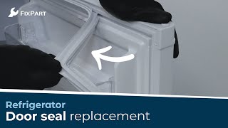 How do I replace the door seal on my fridge  FixPart [upl. by Annohs]