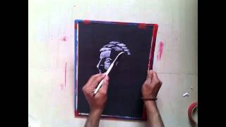 Shivaji Maharaj Live Painting 1mp4 [upl. by Tab]