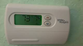 Programming my 2010 White Rodgers thermostat [upl. by Winser602]