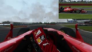 Ferrari SF15T F1 Car  Onboard Hot Lap  Silverstone Circuit  Gold Lap Record [upl. by Carli]