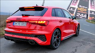 2022 Audi RS3 🔥 0100 kmh Launch Control amp 100200 kmh acceleration🏁  by Automann in 4K [upl. by Solram]