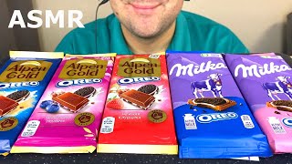 ASMR MILKA OREO CHOCOLATE BARS MUKBANG EATING SOUNDS EATING SHOW [upl. by Kcoj663]