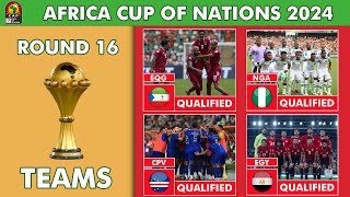 Round 16 Qualified Teams 4 Africa Cup of Nations 2024  Afcon Table Standings Today [upl. by Anohsal]