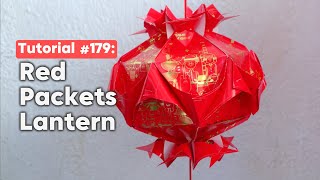 DIY Chinese New Year Angpao Lantern CNY Decorations 新年裝飾紅包燈籠製作  The Idea King Tutorial 179 [upl. by Awram]