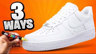 3 Easy Ways To Customize Air Force 1s On A BUDGET [upl. by Motteo902]