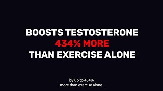 Clinically Proven Extract Boosts Testosterone Up to 434 More Than Exercise Alone  All Natural [upl. by Messab]