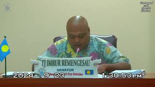 Palau National Congress  11th OEK The Senate 6th day of 15th Special Session Sept 23 2024 [upl. by Kenyon]