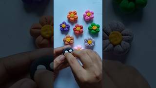 Flower making with clay satisfying shorts viralvideo short [upl. by Wulf]