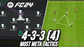 INSANE META TACTICS Best 4334 Custom Tactics EA FC 24 [upl. by Aivlys]