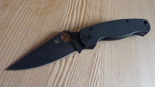 Spyderco Paramilitary 2 black review [upl. by Bella]