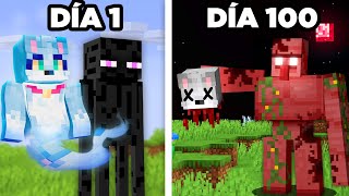 Sobreviví 100 días Probando Mitos Terroríficos de Minecraft 😰💀 [upl. by Yllor]